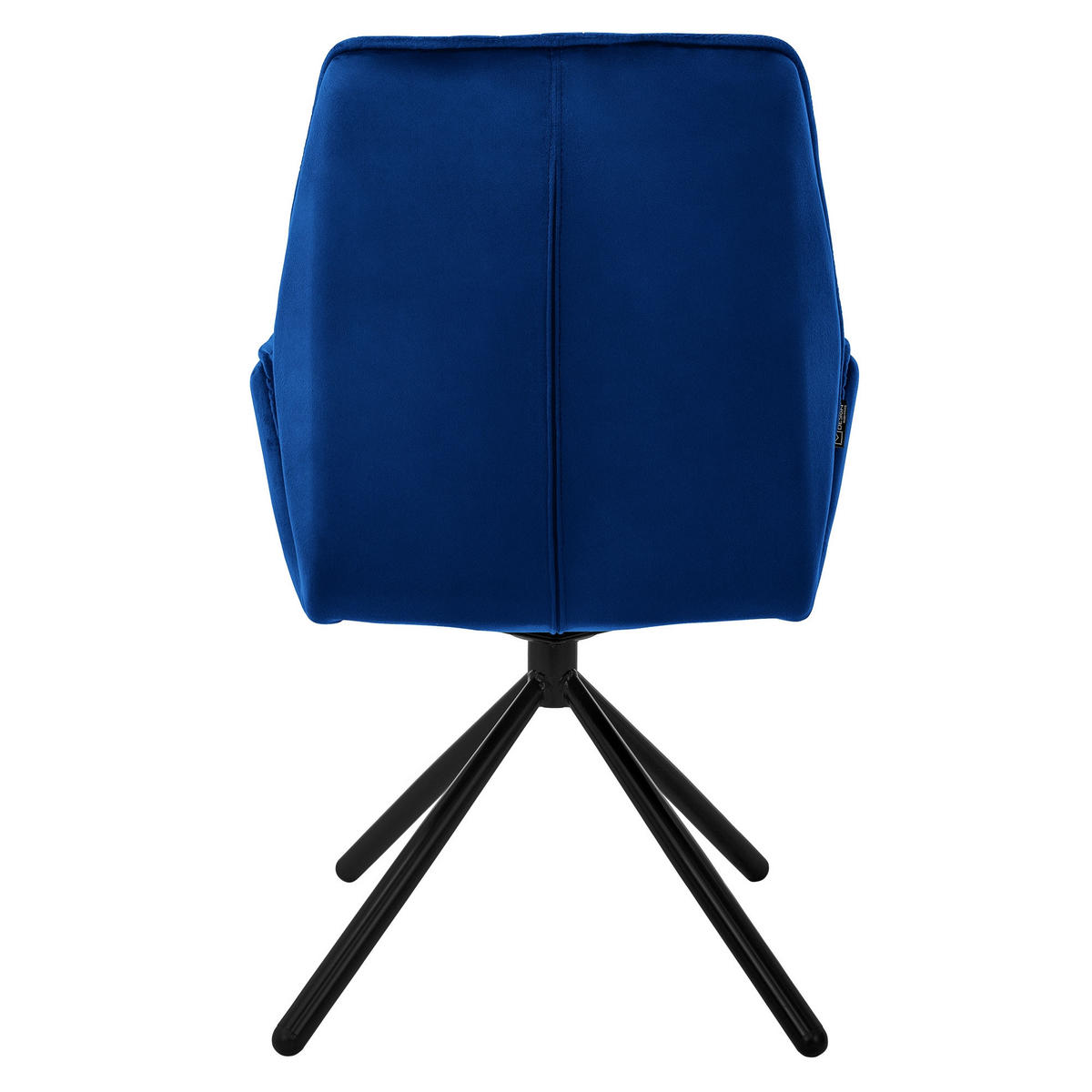 DREHSTUHL Samt Dunkelblau - Dunkelblau, Metall (63/90/57cm) - ML-DESIGN