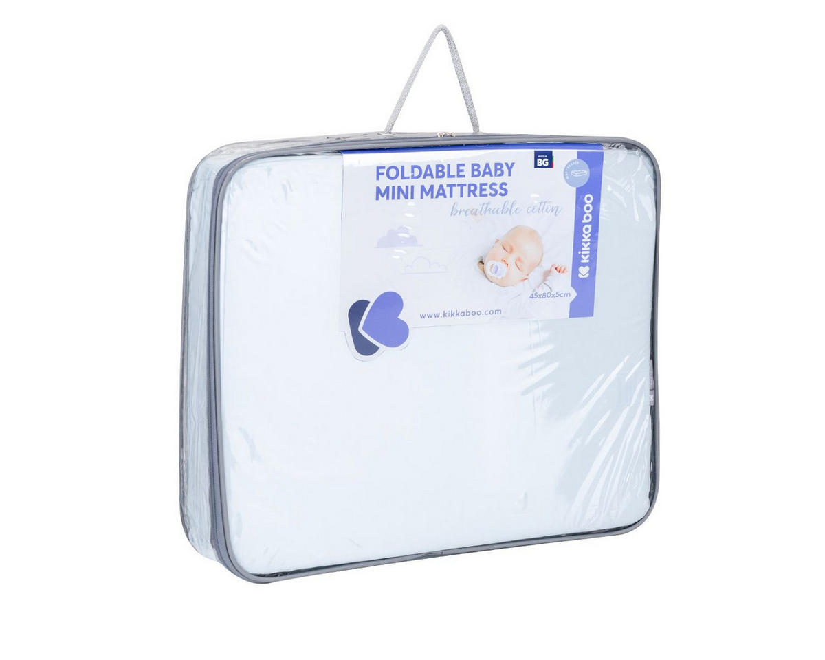 KLAPPMATRATZE Dream Big 80 x 45 x 5 cm blau Dream Big 80 x 45 x 5 cm, Bezug abnehmbar - Blau, Textil - Kikka boo