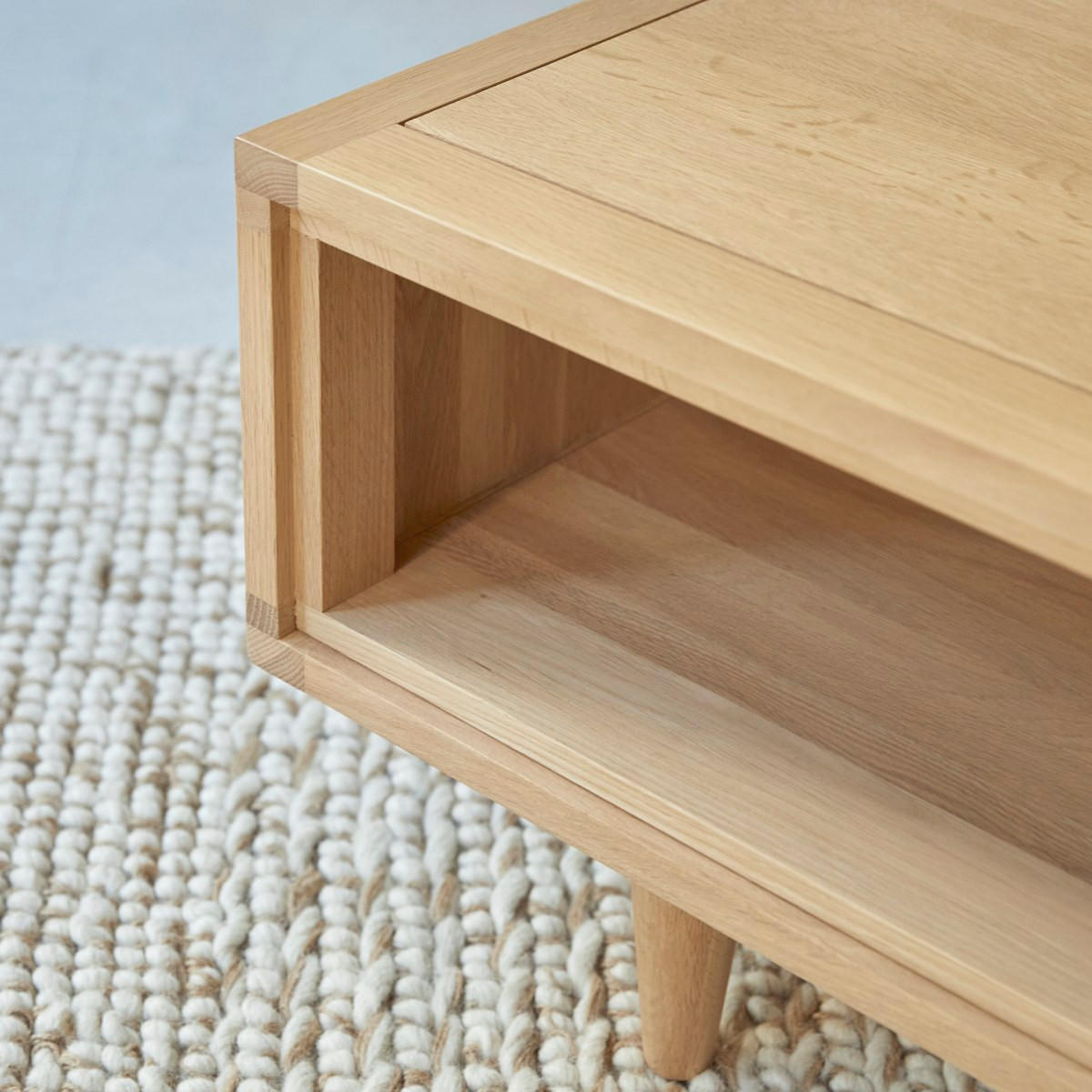 COUCHTISCH Jonàk Natur aus Eiche - Naturfarben, Holz (50/120/38cm) - Tikamoon