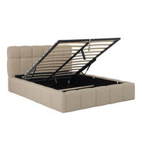 BETT ELIAS / 160x200 cm mit Bettkasten, Beige - Beige, Holzwerkstoff (160/200cm) - Weber Industries