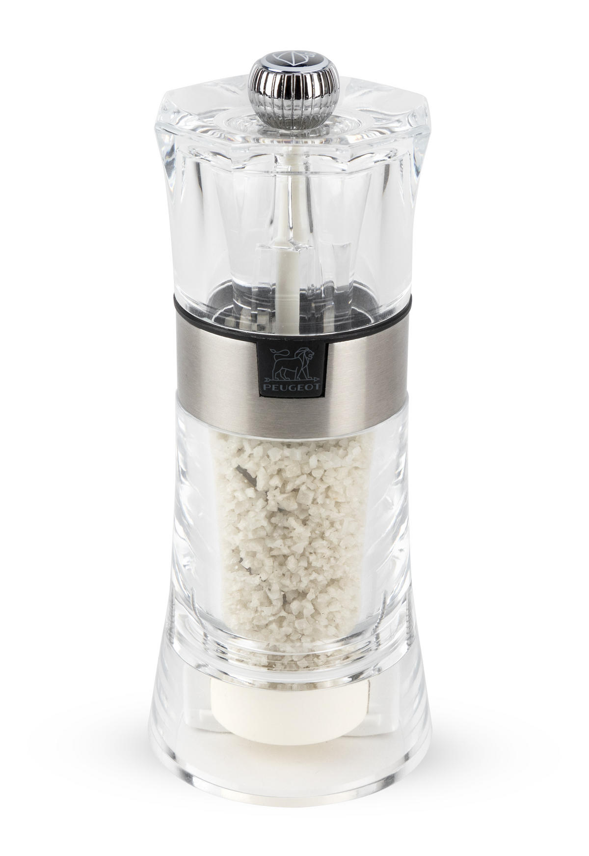 MÜHLENSET Oslo 14cm Pfeffer- & Salzmühle Acryl/Edelstahl Zirkonia-Mahlwerk - Transparent, Kunststoff (11.6/14/5.8cm) - PEUGEOT