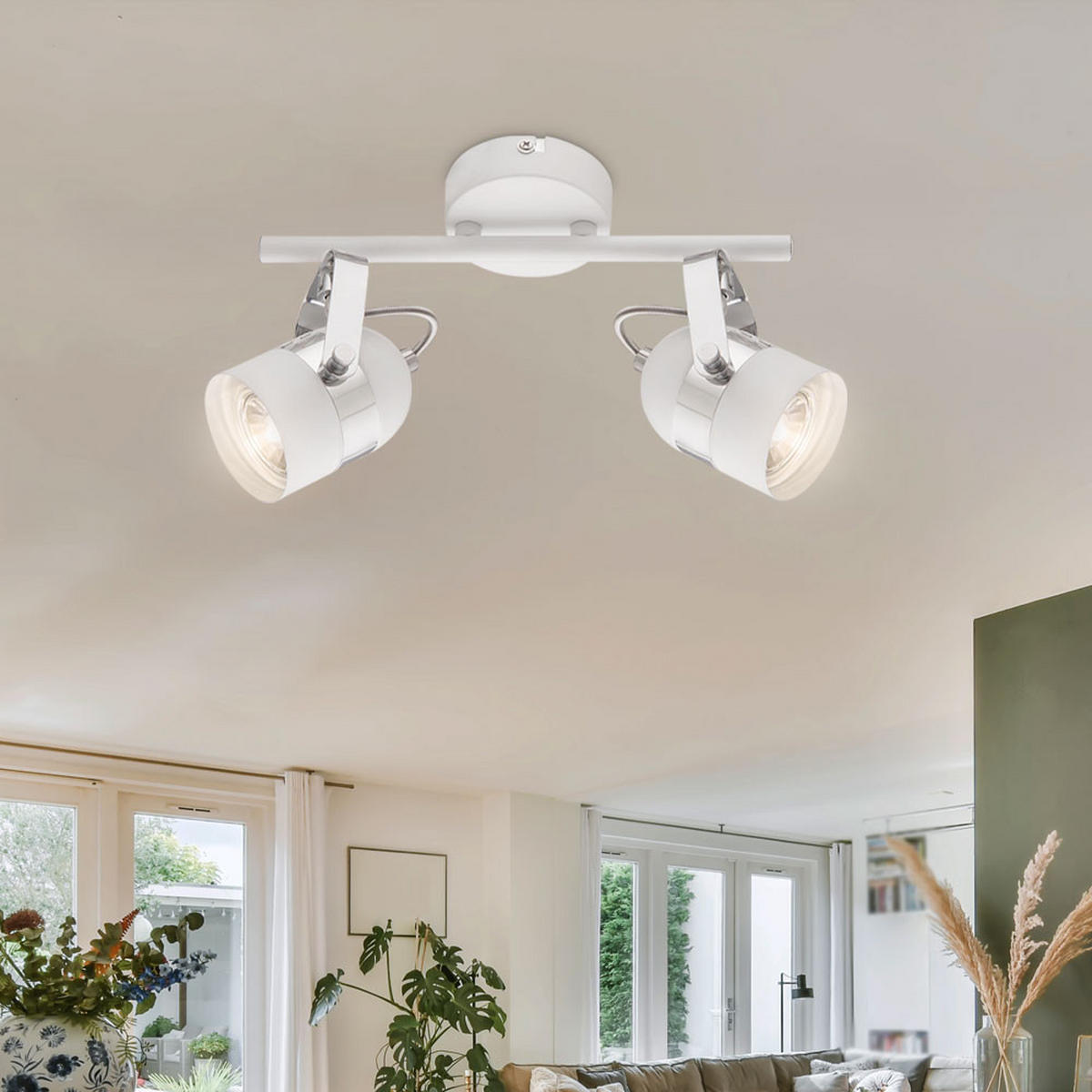 LED DECKENLEUCHTE CALGARY Weiß - Weiß, Metall (30/8.5/14.5cm)