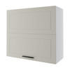 KÜCHENHÄNGESCHRANK Kvantum W8B/80 Vanille Matt / Weiß Matt 80 / 32,5 / 72cm - Creme/Weiß, Holz/Holzwerkstoff (80/72/32.5cm) - Feldmann-Wohnen