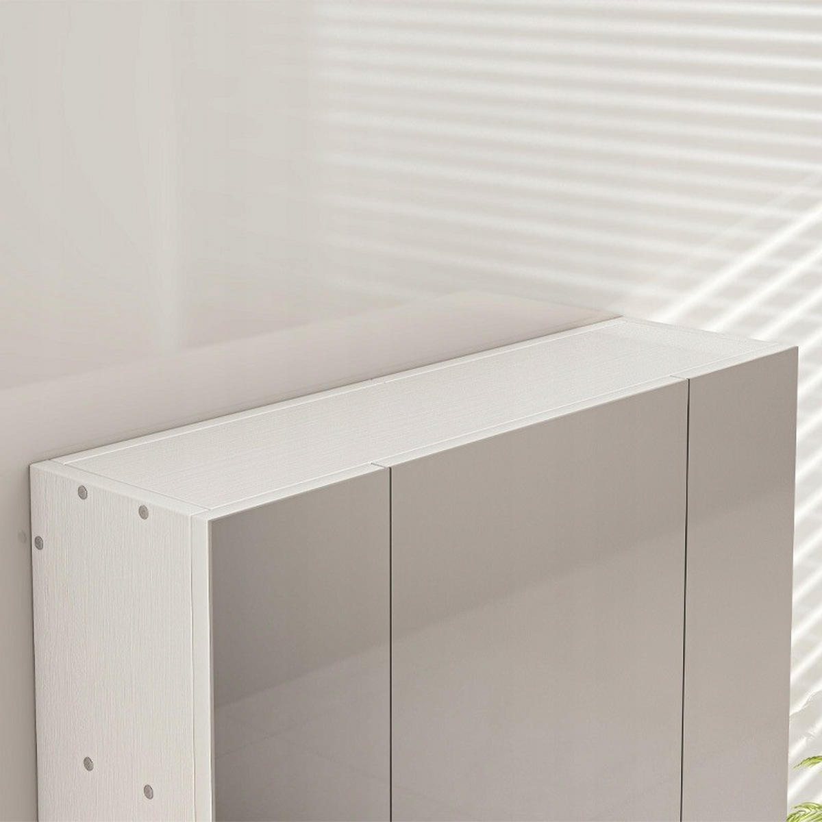 BADEZIMMERSCHRANK, weiß 60/15/55 cm - Weiß, Holzwerkstoff (60/55/15cm) - Rexo