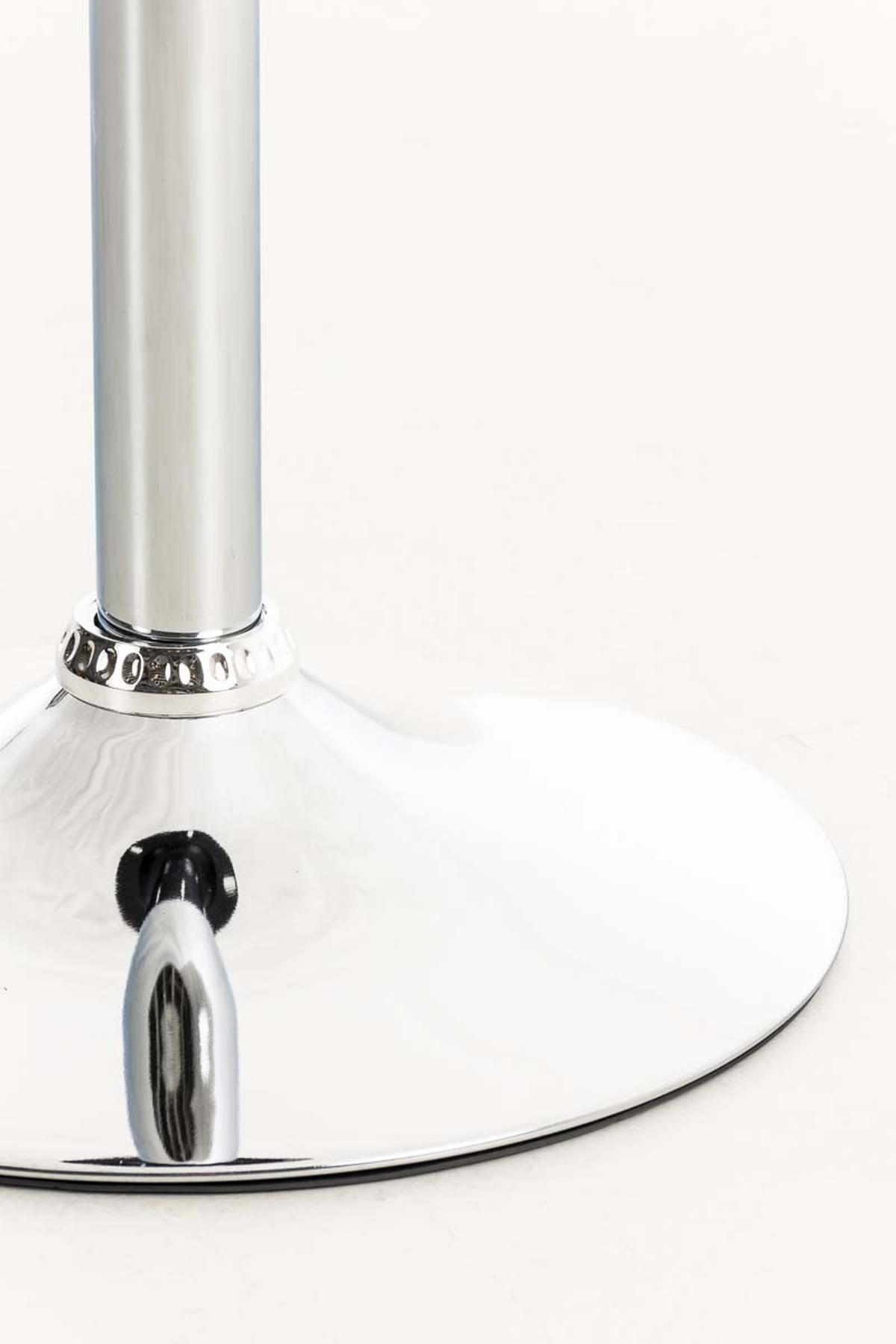 STUHL OSKAR Kunstleder 84x48x52 cm braun Kunstleder Metall in Chromoptik - Braun, Leder/Metall (48/84/52cm) - DELUKE