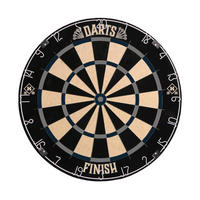 DARTSCHEIBE FINISH - Farbe: Schwarz - Schwarz, Textil/Metall (45.1/4cm) - Home Deluxe