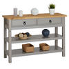 KONSOLENTISCH TEQUILA - Braun/Grau, Holz (37/110/78cm) - IDIMEX