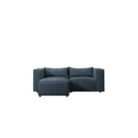 ECKSOFA L-Form Modulo, stoff Lincoln, Dunkelblau, Links - Dunkelblau, Holz (210/185cm) - Kaiser Möbel