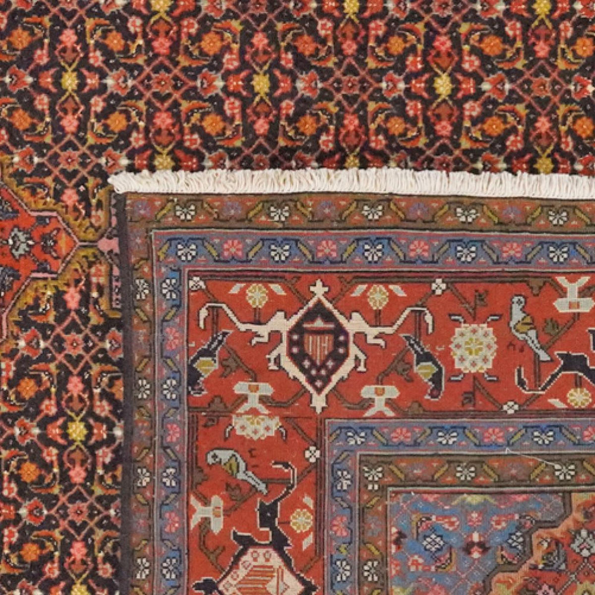 ORIENTTEPPICH handgeknüpft Ardebil Blau 297/200 cm Schurwolle - Blau, Textil (200/297cm) - Looma