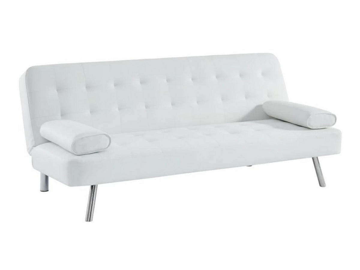 SCHLAFSOFA - 2 Personen - Kunstleder - Schwarz - - Schwarz, Leder (186/76/83cm) - Vente-Unique