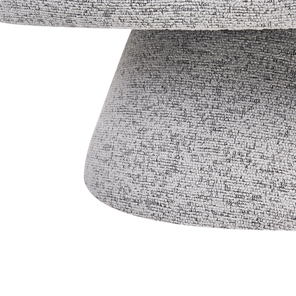 DREHSESSEL Grau Eidal - Grau, Textil (68/71/68cm) - Beliani