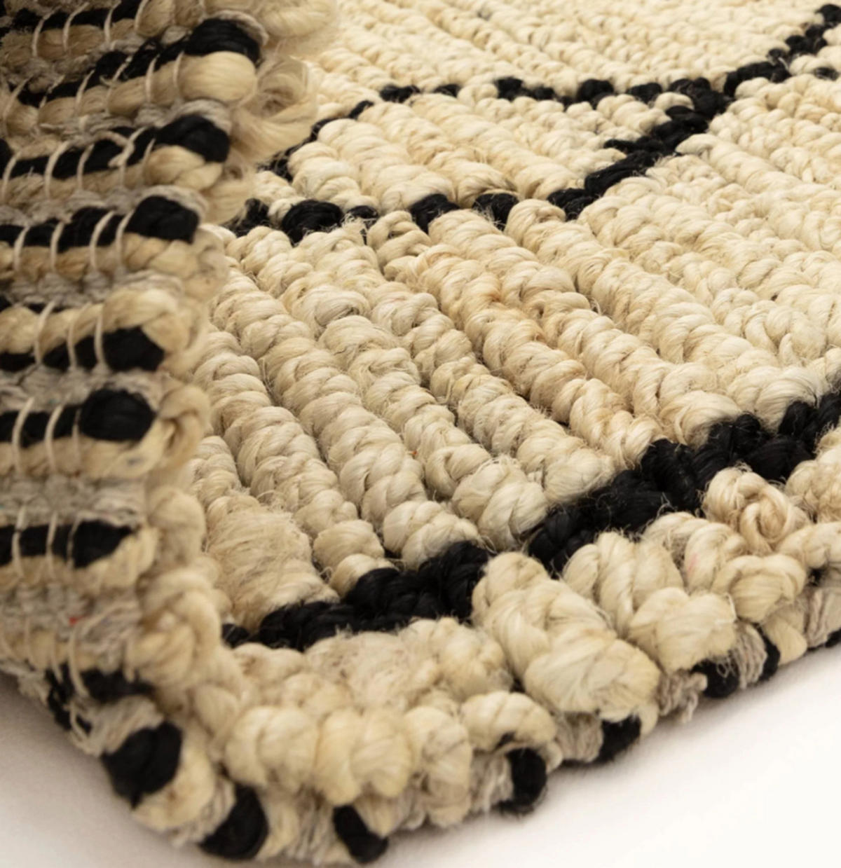 TEPPICH handgewebt Naturfaser AGORA Beige 120 x 170 cm - Beige/Dunkelbraun, Naturmaterialien (120/170cm) - Novatrend