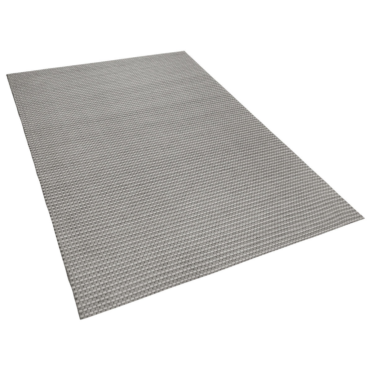KURZFLOR-TEPPICH Kilis 200/140 cm - Grau, Textil (140/200cm) - Beliani