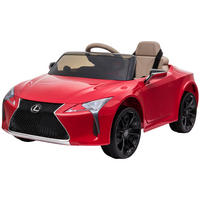 KINDERAUTO von Lexus Kinderfahrzeug Elektroauto mit MP3 Licht Musik Rot - Rot, Kunststoff (106/63/44cm) - HOMCOM