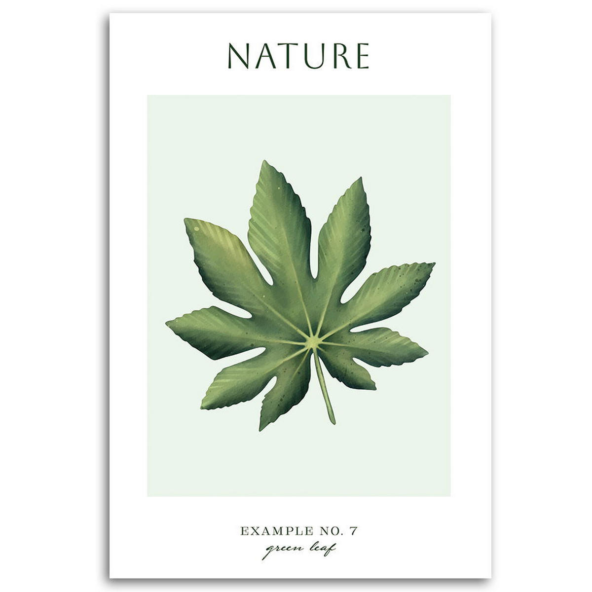 KUNSTDRUCK Grün 60/90 cm - Grün, Textil (60/90cm) - KUNSTLOFT