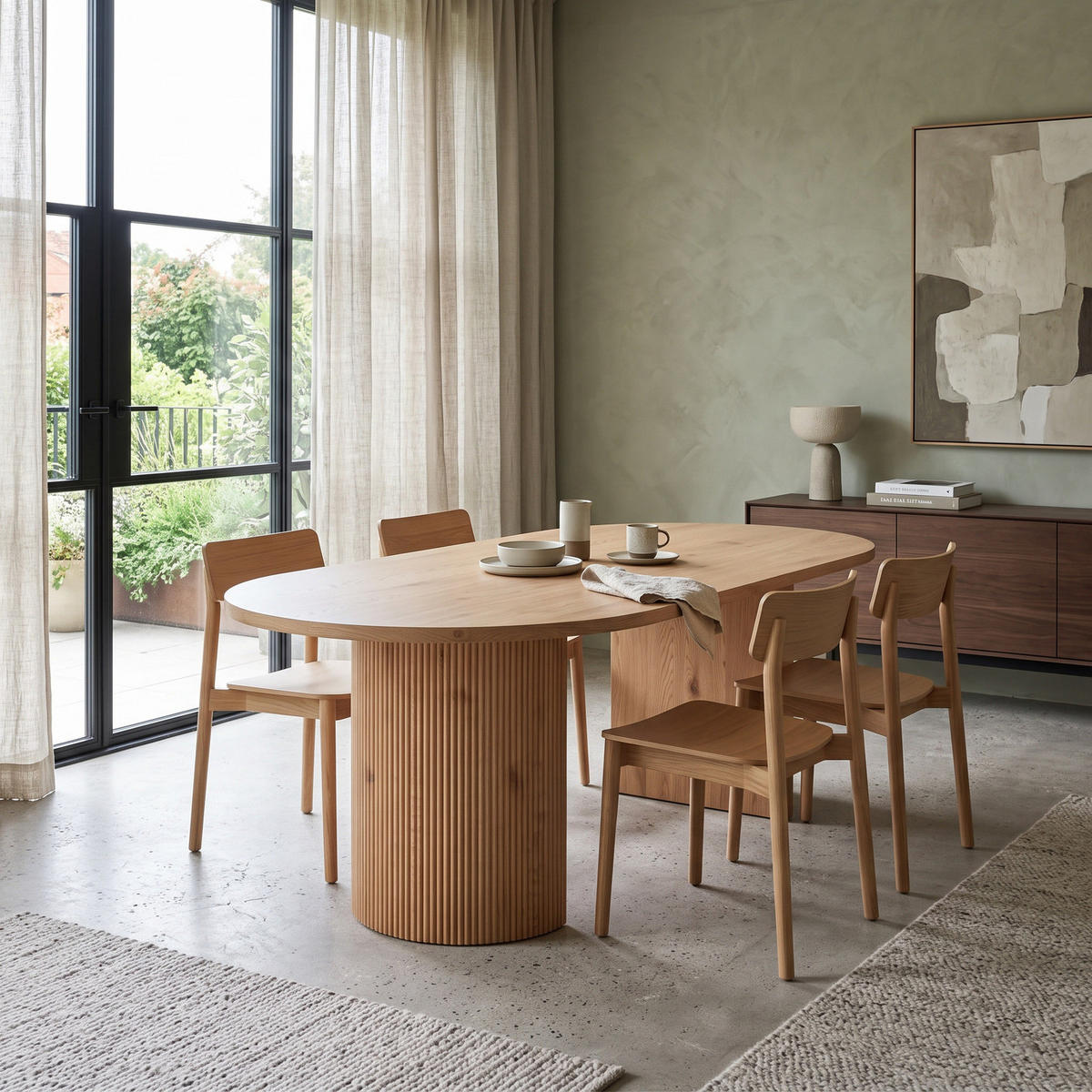 MATBORD Bavista 100 x 210 x 75 cm – natur - Naturfärgad, Träbaserade material/Textil (210/100/75cm) - ebuy24