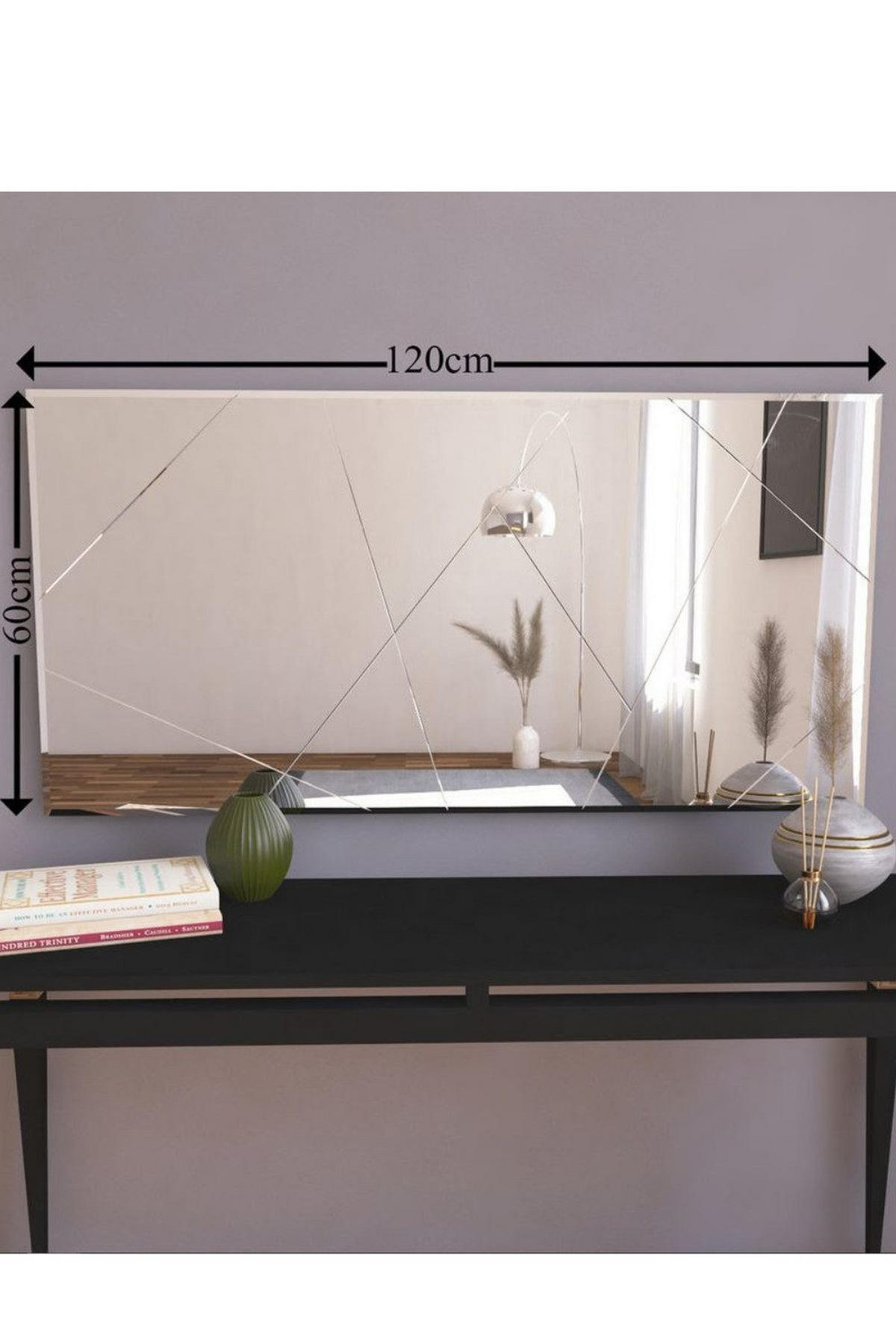 WANDSPIEGEL Transparent Designspiegel Modern - Transparent, Glas (120/60/2cm) - Ibonto