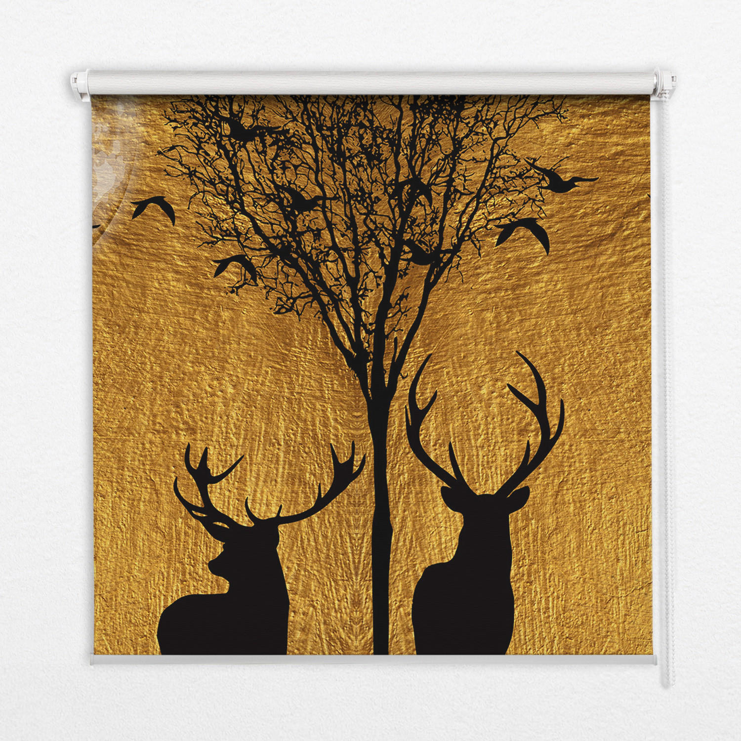 TULUP VNITŘNÍ roleta - okenní roleta - roleta - 90x140 cm - Jelen v noci