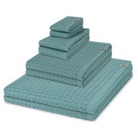 FROTTIERSET Piquee 8-teilig - Türkis, Textil (50/100cm) - MÖVE