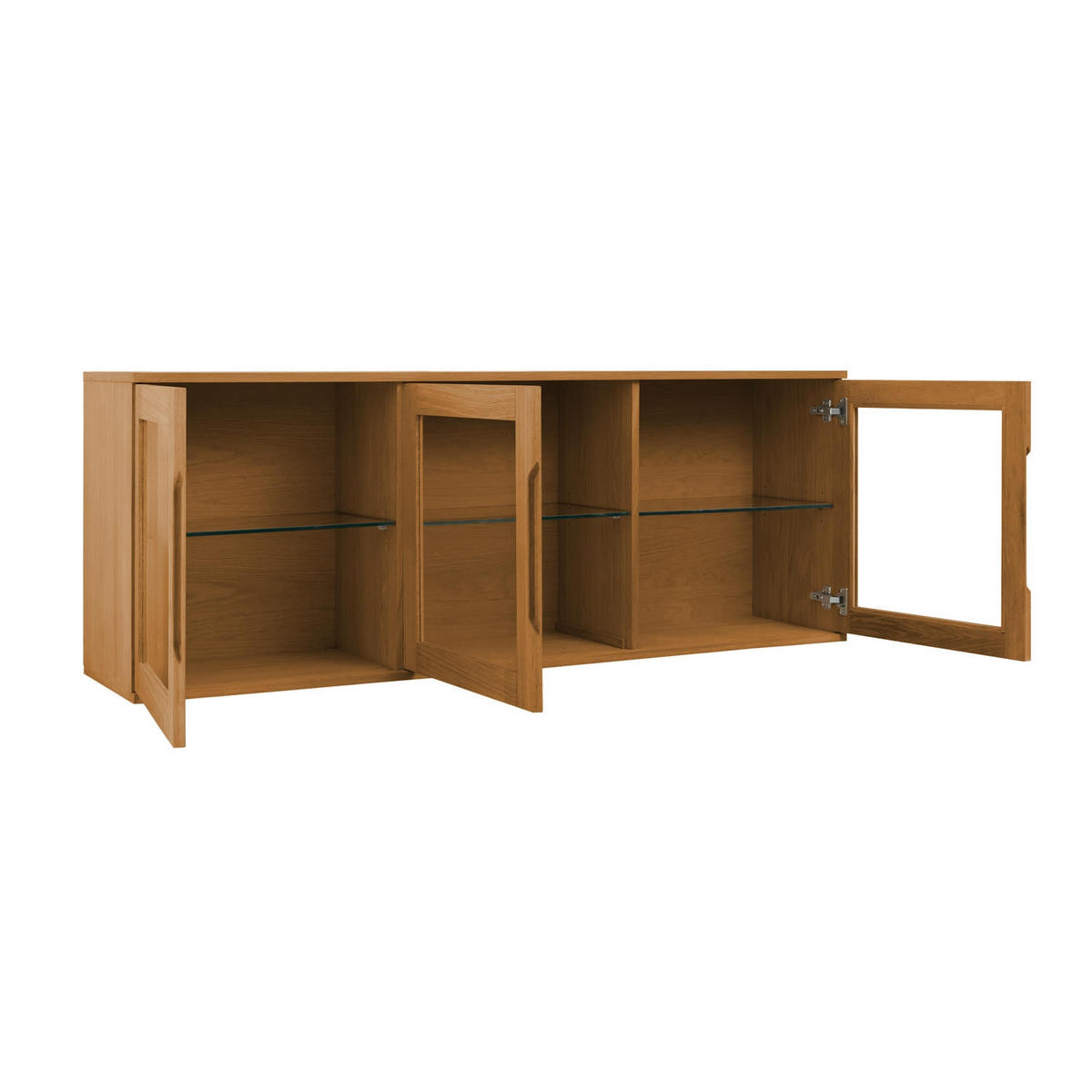 HÄNGESCHRANK mit LED Beleuchtung Wildeiche - Honigeiche/Eichefarben, Holzwerkstoff (160/60/37cm) - Furnhouse