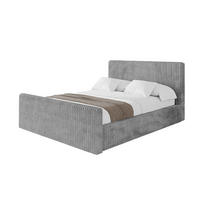 POLSTERBETT mit Bettkasten, Fußteil und Lattenrost, Boxbett ohne Matratze - ALOVA-Z-V1 180x200 Hellgrau - Hellgrau, Holzwerkstoff/Textil (180/200cm) - ALTDECOR