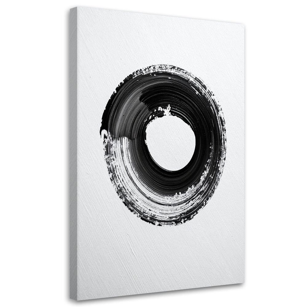 LEINWANDBILD Abstraktion 80x120cm - Schwarz, Textil (80/120cm) - Feeby