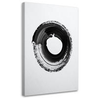 LEINWANDBILD Abstraktion 80x120cm - Schwarz, Textil (80/120cm) - Feeby