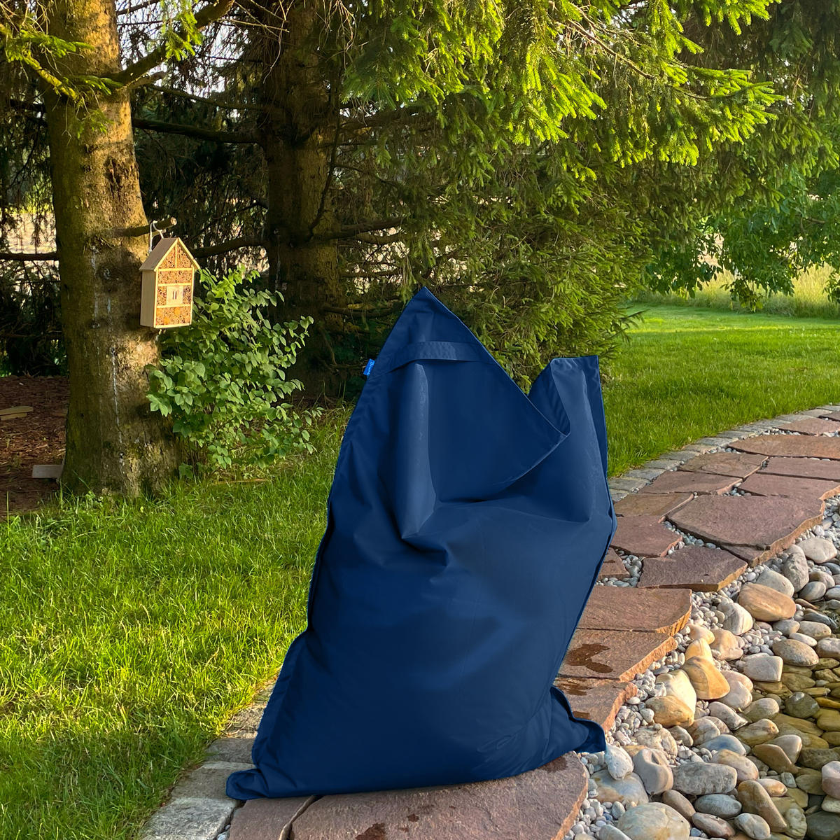 KINDERSITZSACK Caree Kids königsblau für In- und Outdoor - Blau/Dunkelblau, Textil (140/100/30cm) - Bruni