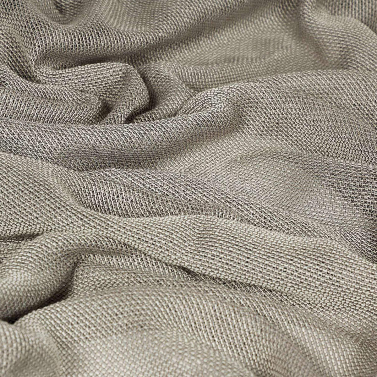TRANSPARENTER SCHLAUFENVORHANG BEVERLY - Grau, Textil (130/1/250cm) - Esprit