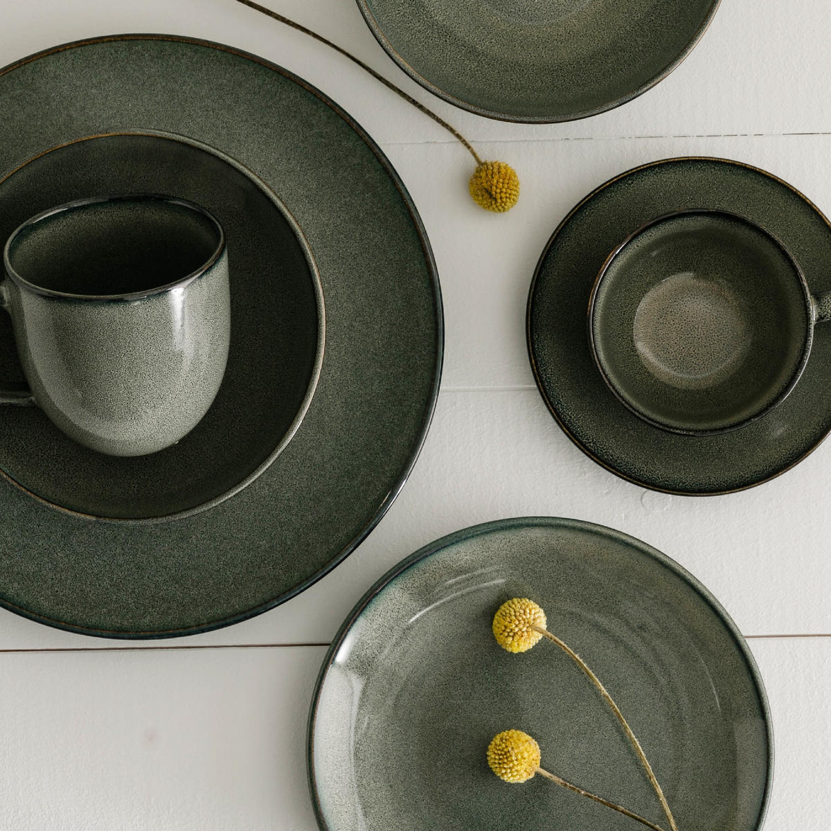 ESSTELLER Dobble - Grün, Stein (27cm) - home&you
