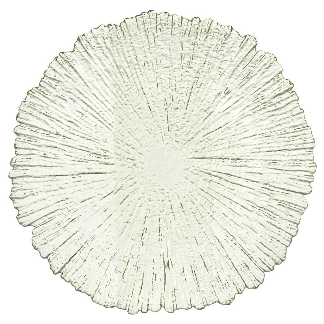 TELLER dekorativ Ø 32 cm - Türkis, Glas (32/2cm) - Vivalto