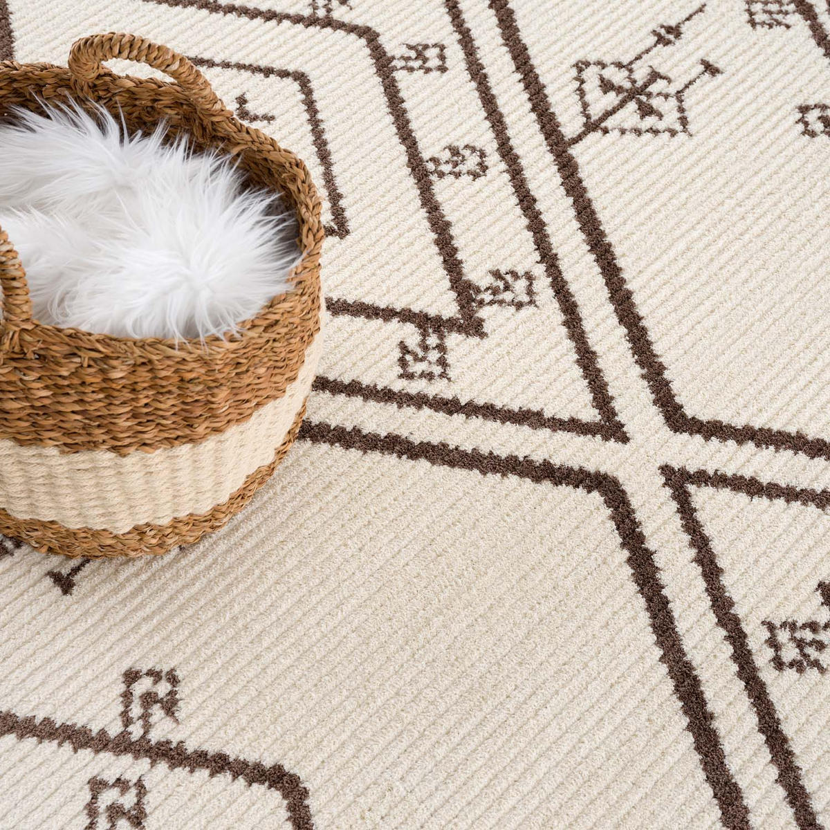 KURZFLOR-TEPPICH April 2291 Creme 200x290 cm - Creme, Textil (200/290cm) - carpet city
