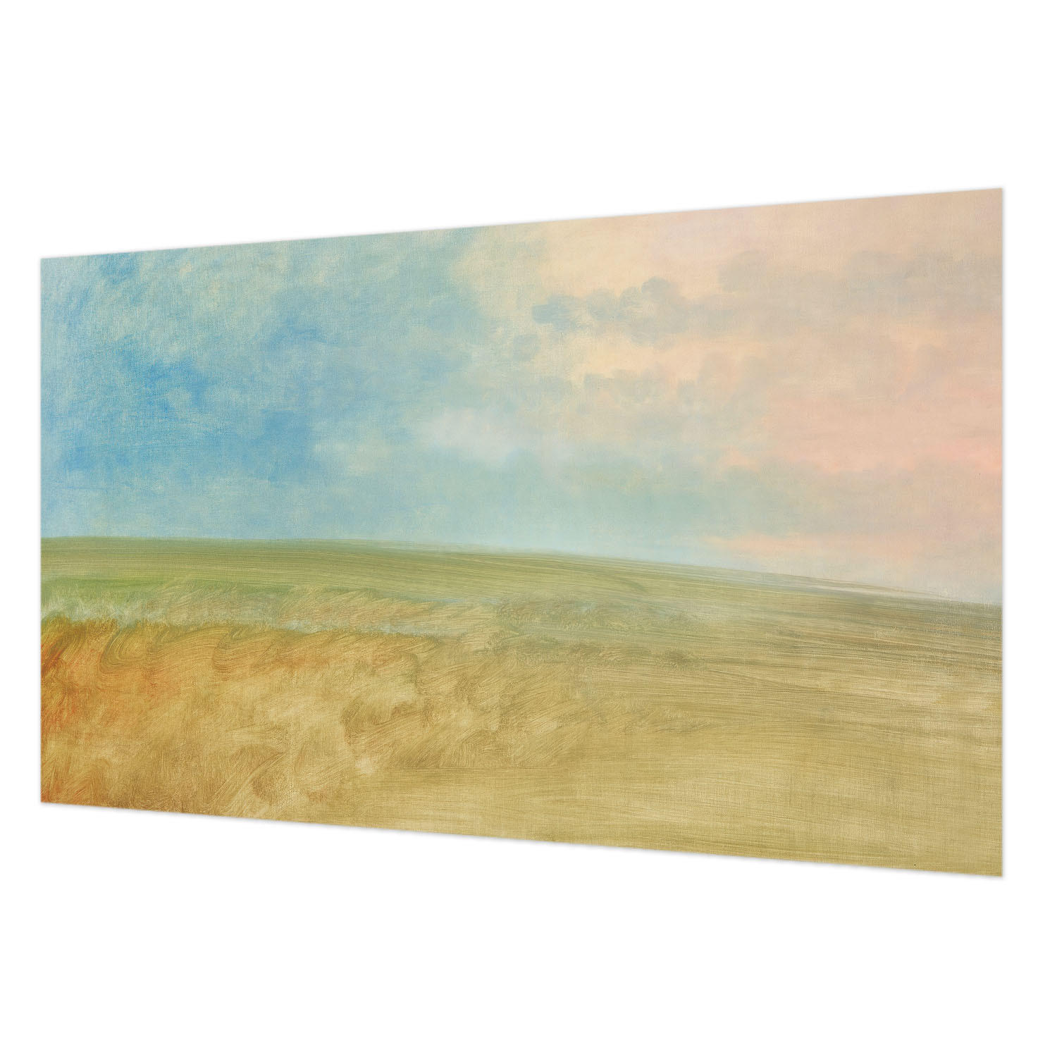 FOTOTAPETE 416x254 cm - Pastellfelder - Blau, Textil (416/254cm) - Wallfluent