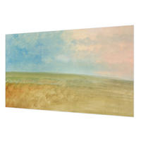 FOTOTAPETE 416x254 cm - Pastellfelder - Blau, Textil (416/254cm) - Wallfluent