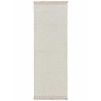 WOLLTEPPICH Lana Cream 70x200 cm - Creme, Textil (70/200cm) - benuta Pure