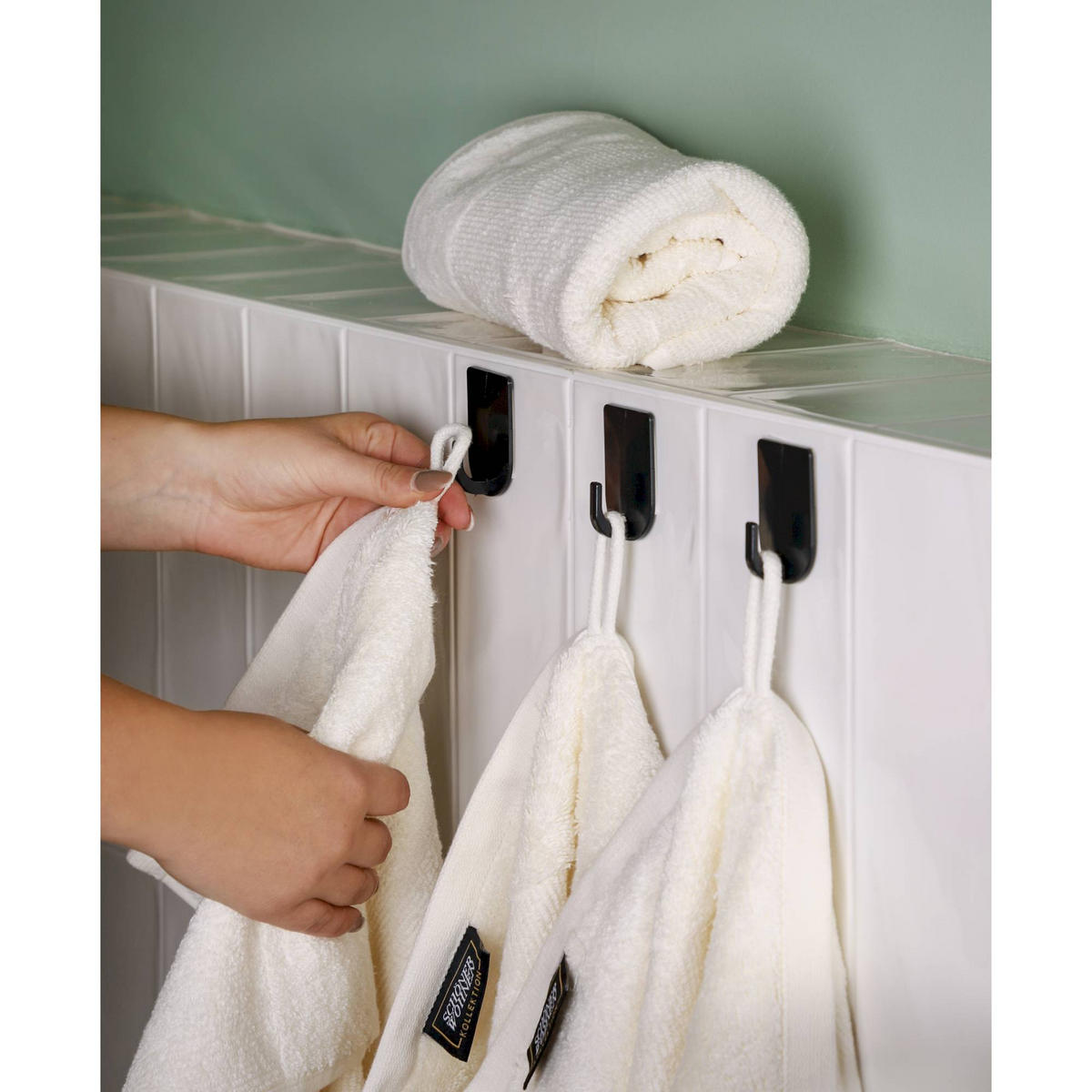 HANDTUCH SENSE-4 - Weiß, Textil (50/100cm) - Schöner Wohnen