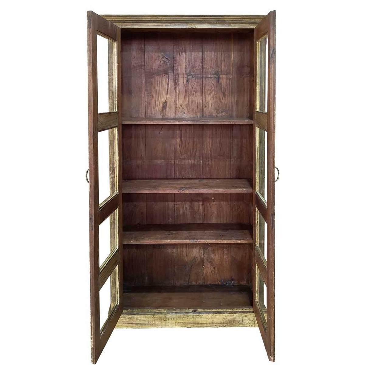 VITRINE aus Holz, 110x40x45cm - Braun, Holz (110/180/45cm) - Wanderlust