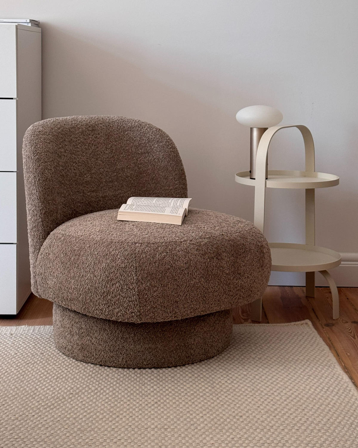 FOTOLIU ROTATIV taupe Aylo - taupe, material textil (60/65/70cm) - Beliani