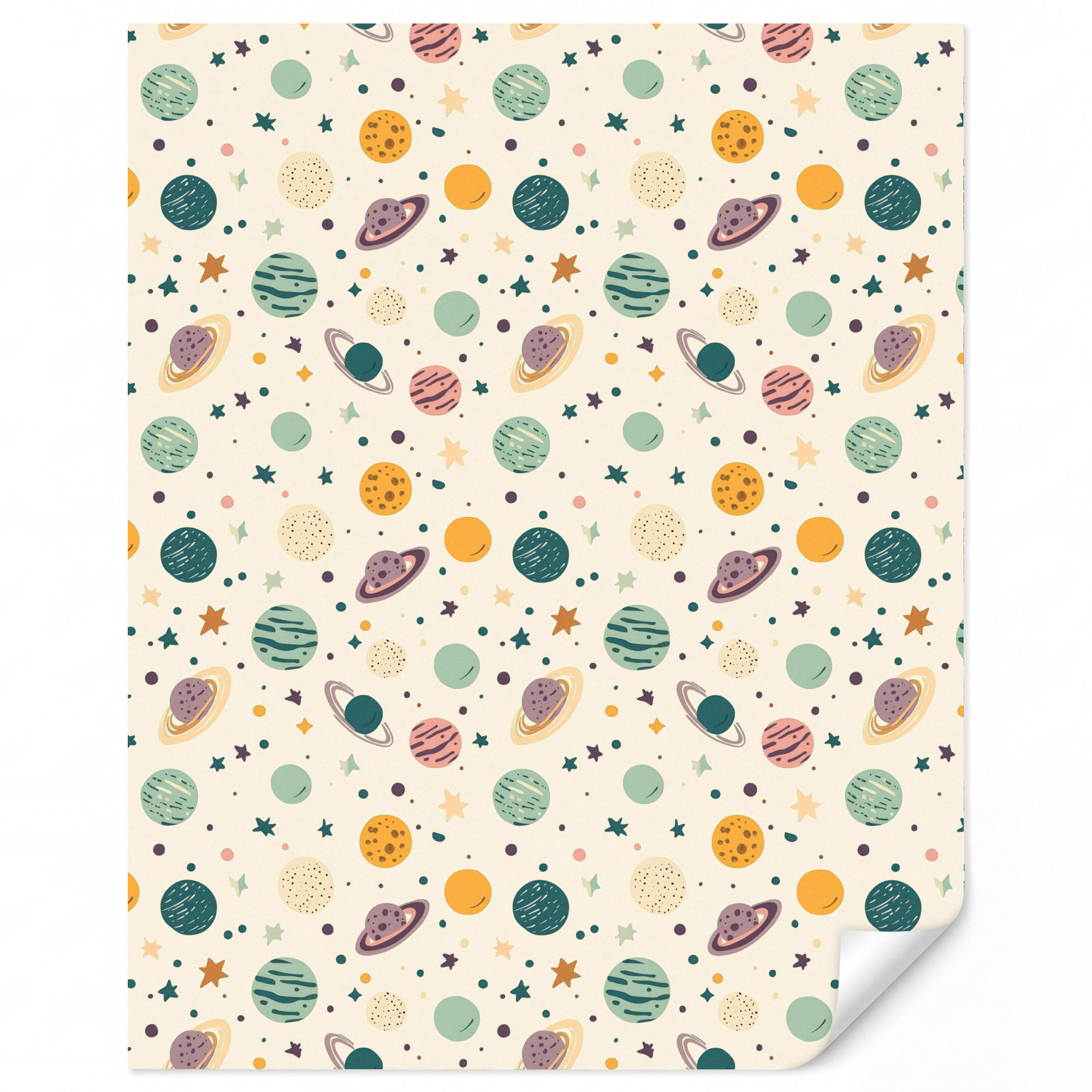OnlyWow Kindertapete Creme 240x300 cm