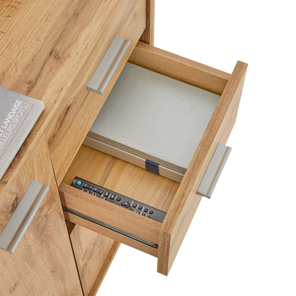 KOMMODE LOCARNO - Eiche Wotan, Holzwerkstoff (60/70/30cm) - CARO-Möbel