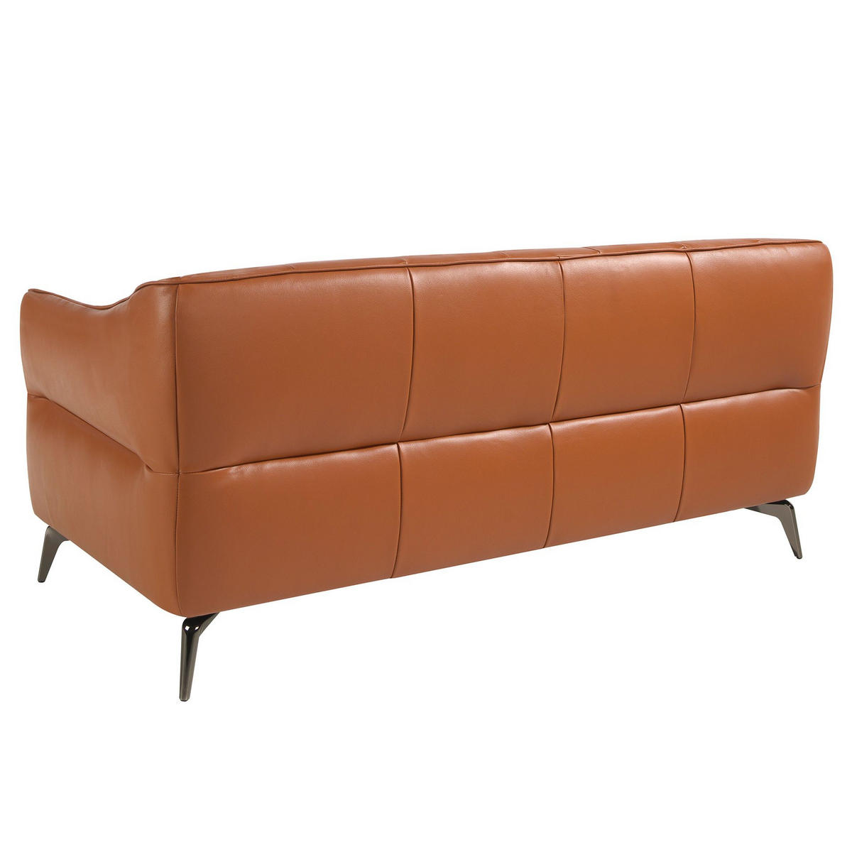 CHESTERFIELD-SOFA Chester 2-Sitzer Sofa aus braunem Leder 171/95/77 cm - Dunkelgrau/Braun, Leder (171/77/95cm) - ANGEL CERDA