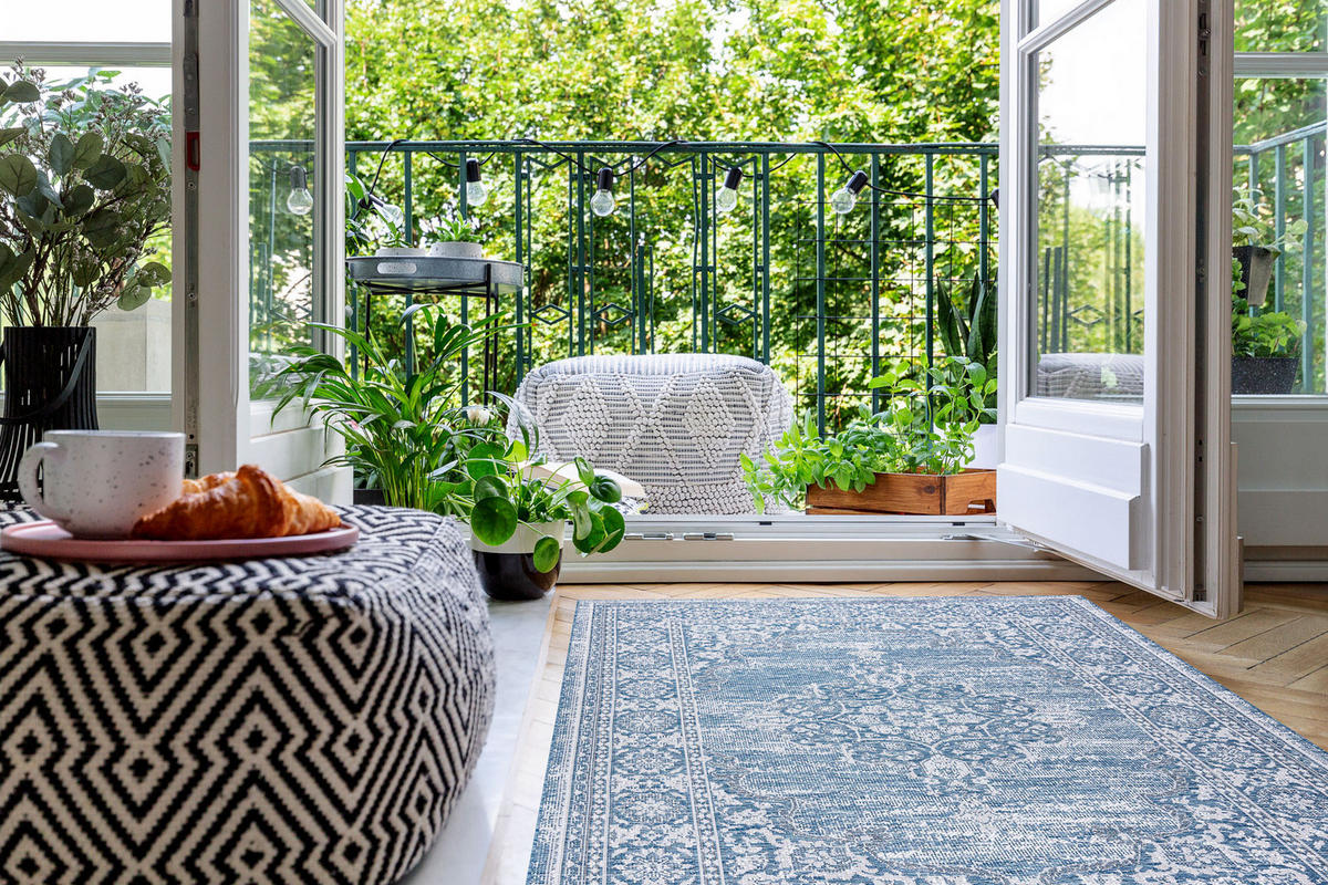 TEPPICH Loft 200/290 cm - Blau, Textil (200/290cm) - rugsX