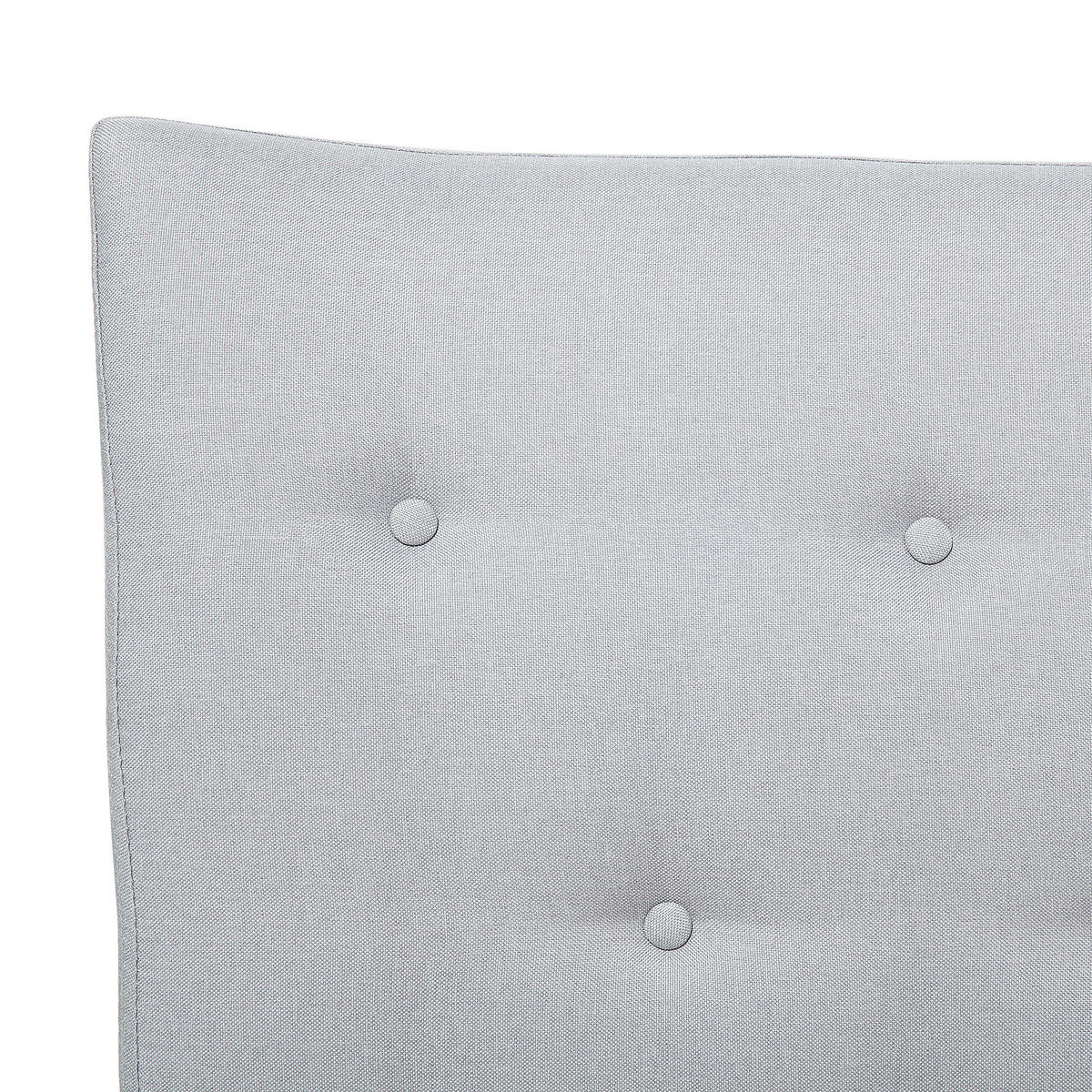 POLSTERBETT mit Lattenrost 140/200 cm Grau Saverne - Hellgrau, Textil (140/200cm) - Beliani