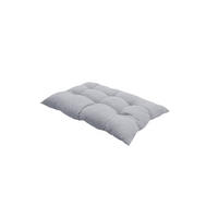 BANKKISSEN Hellgraues rechteckiges getuftetes Komfortabel & Langlebig Gestepptes Design 120 x 80 cm - Grau, Textil (80/120cm) - Livingandhome