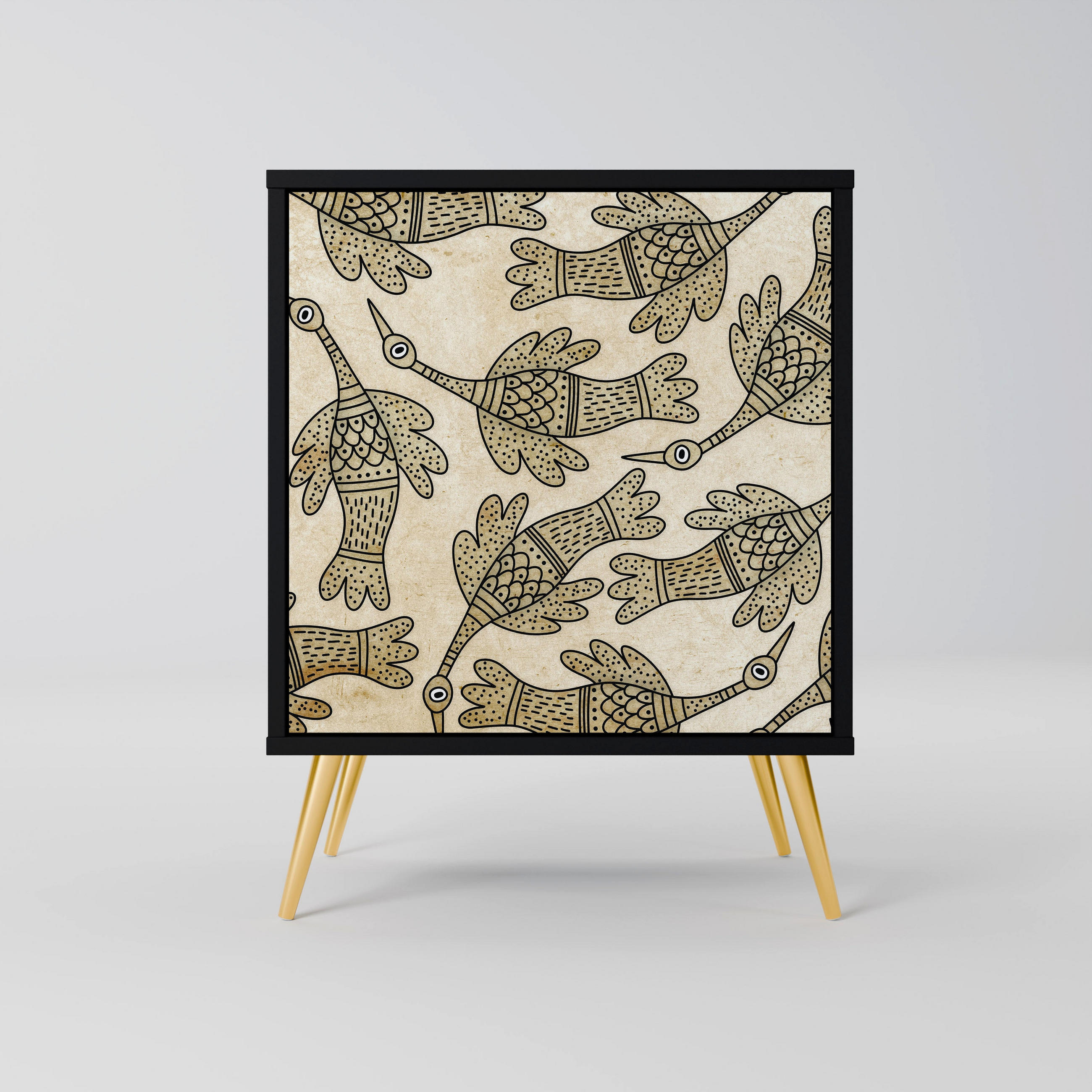 SpaceRebels Sideboard Schwarz 57.5x75.5x42 cm