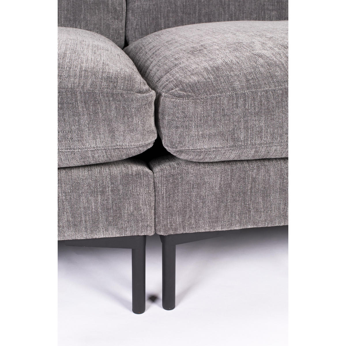 SOFA 3-SITZER Summer Anthrazit - Grau, Textil (230/82/101cm) - Zuiver