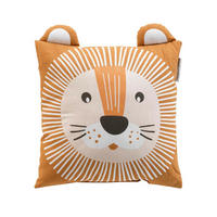 DEKOKISSEN Löwe 40/40 cm - Orange, Naturmaterialien (40/40cm) - Douceur d´intérieur