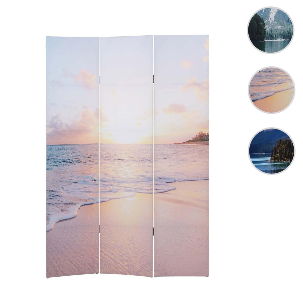 FOTO-PARAVENT Altrosa, Gelb - Gelb/Altrosa, Holz (121/180/2cm) - MCW