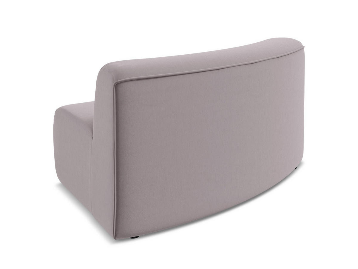 SOFAELEMENT Samt Stoff Violett - Lila/Flieder, Kunststoff/Textil (147/70/89cm) - Makamii