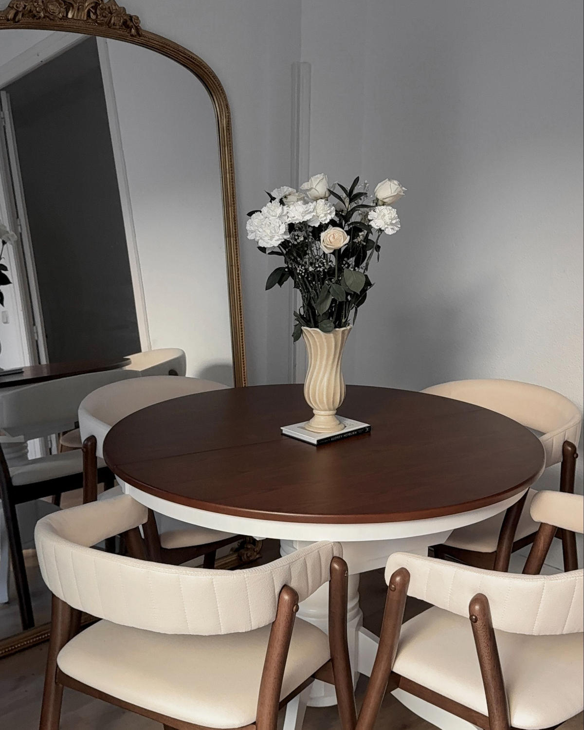 MASĂ DE BUCĂTĂRIE extensibilă Braune frasin 106-150/106 cm lemn Akron - maro, lemn (106/106/74cm) - Beliani